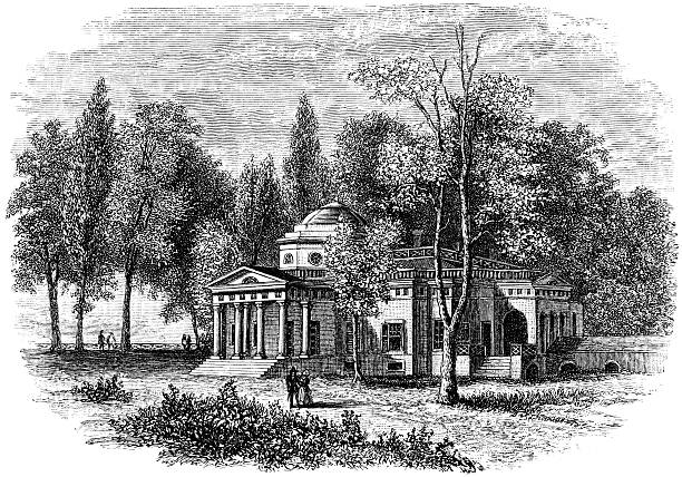 Monticello Virginia Home of Thoma Jefferson - fotografia de stock