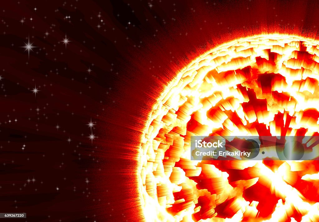 Exploding Sun Stock Illustration - Download Image Now - Abstract ...