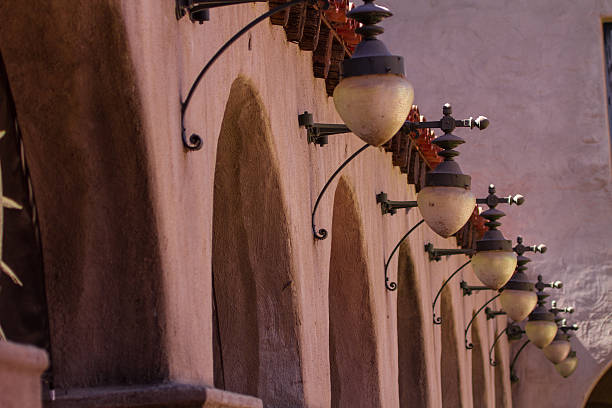 istock Lights and wall at San Diego Mission 639267276