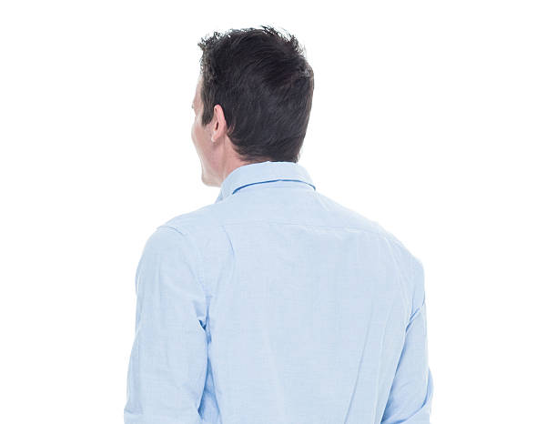 istock Rear view of man looking away 639275634