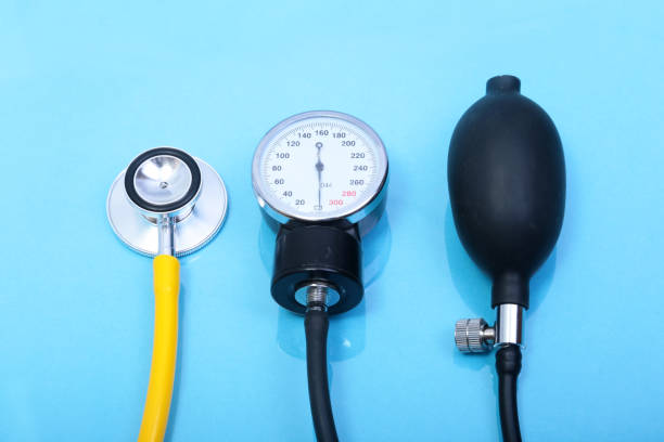 istock Red heart and a stethoscope on white background 639279236