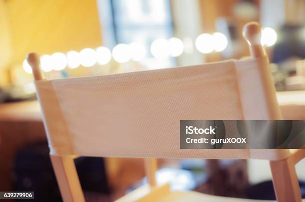 Makeup Chair Stock Photo - Download Image Now - Dressing Room, Movie, Chair