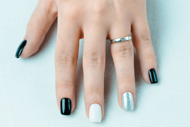 istock Female trendy manicure 639280080