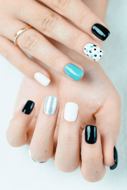 istock Female trendy manicure 639280120