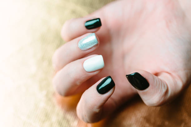 istock Female trendy manicure 639281056