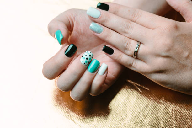 istock Female trendy manicure 639281092