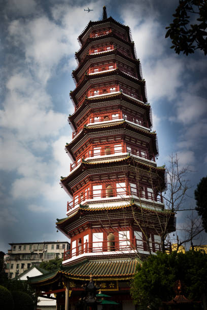 istock Chinese Buddhist Temple Pagoda Tower 639281204