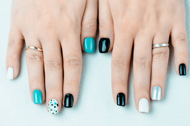 istock Female trendy manicure 639281224