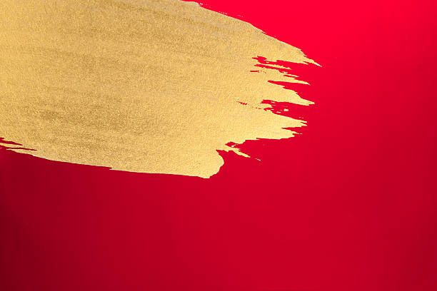 istock gold ink red paper 639287832