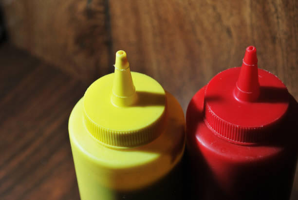 Ketchup and Mustard stock photo