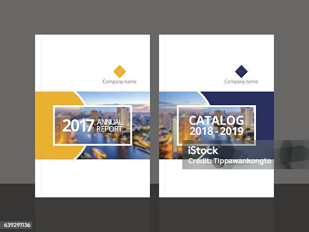 Cover Design For Annual Report And Business Catalog Stock Illustration - Download Image Now