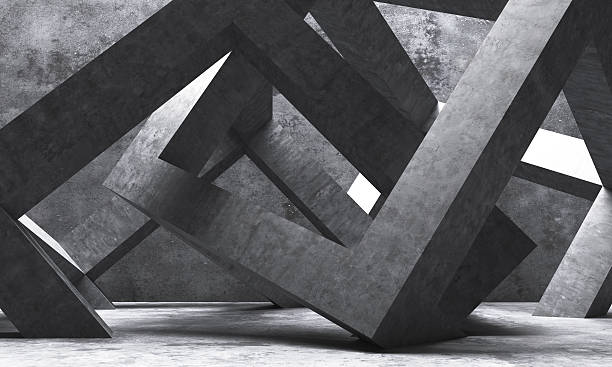 Abstract architecture Abstract square shape architecture. architectural photography stock pictures, royalty-free photos & images