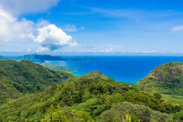 istock Tropical coast in Seychelles, Mahe 639294638
