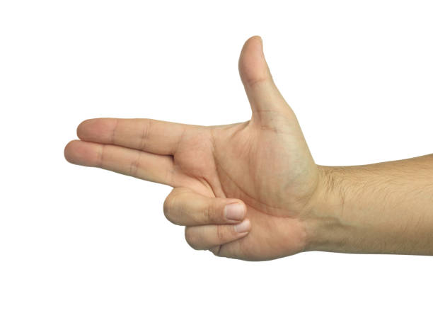 istock hand gesturing pistol sign isolated 639294652
