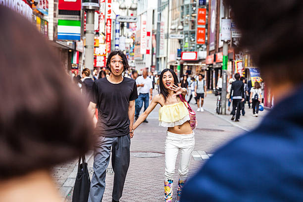 istock Friends catching up in Tokyo downtown 639309722