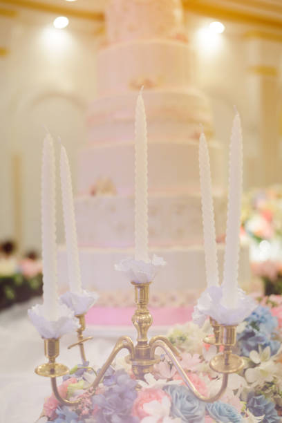 istock Candle for wedding ceremony in wedding party 639313020