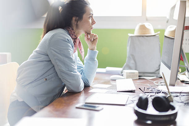 istock Business people in design studio. 639313448