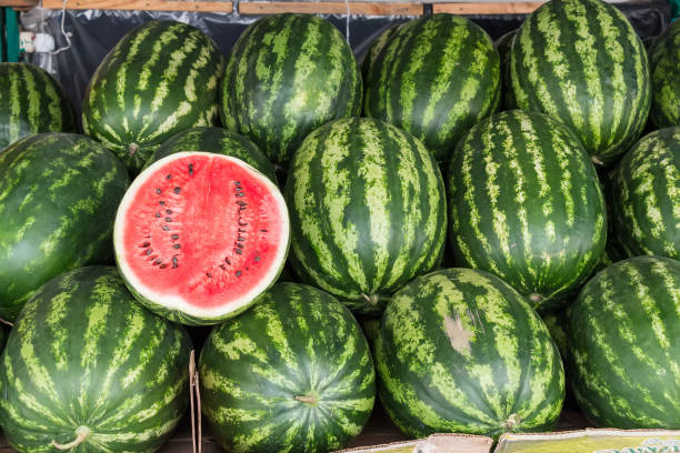 istock Water melon at fruit market 639314716