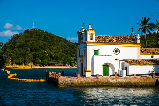 Church of Our Lady of Loreto located on the island of the Frades in the Bay of All Saints in Salvador Bahia Brazil