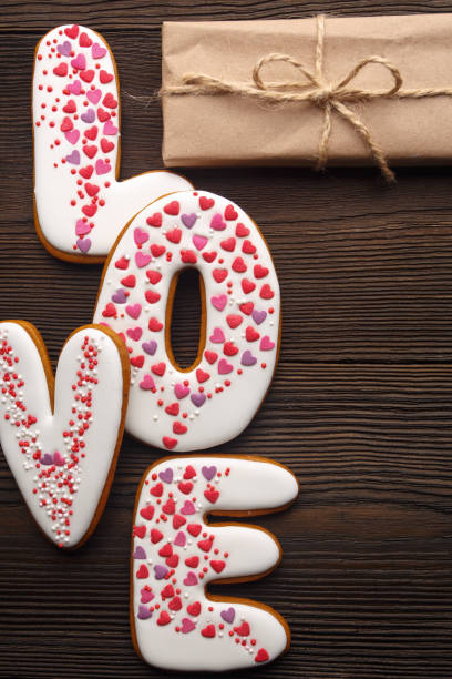istock Gingerbreads hearts and little boxes for Valentines day. 639318620