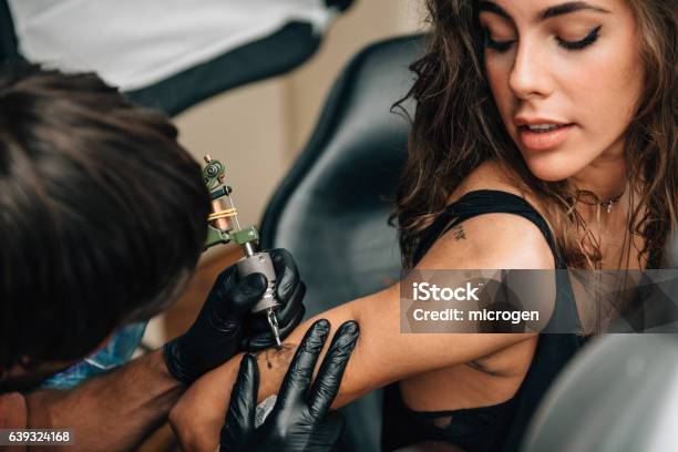 Tattoo Stock Photo - Download Image Now - Tattoo, Women, Adult