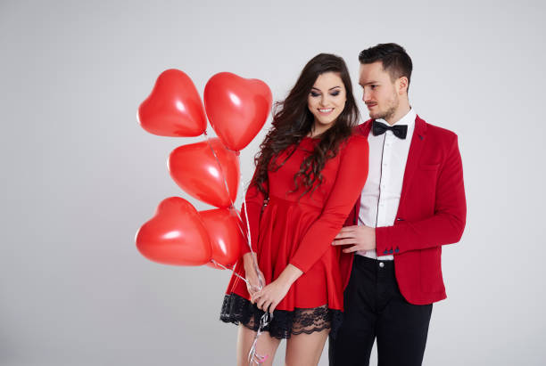 istock Studio shot of embraced couple 639324700