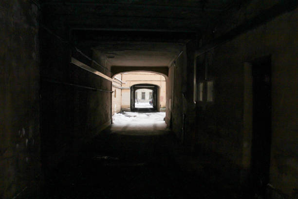 istock Dark Tunnel thoroughfare. 639325024