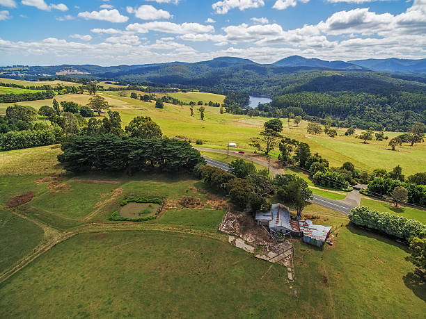 istock Rural aerial landscape. 639325806