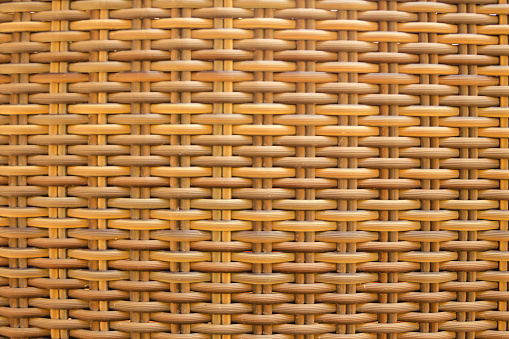 Light natural wicker textured material