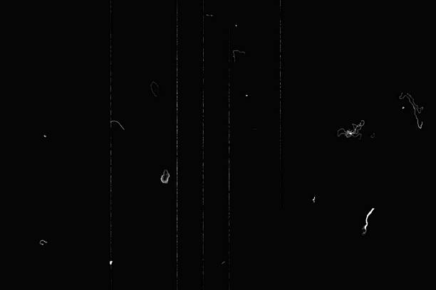 istock black and white background realistic flickering, analog vintage TV 639330082