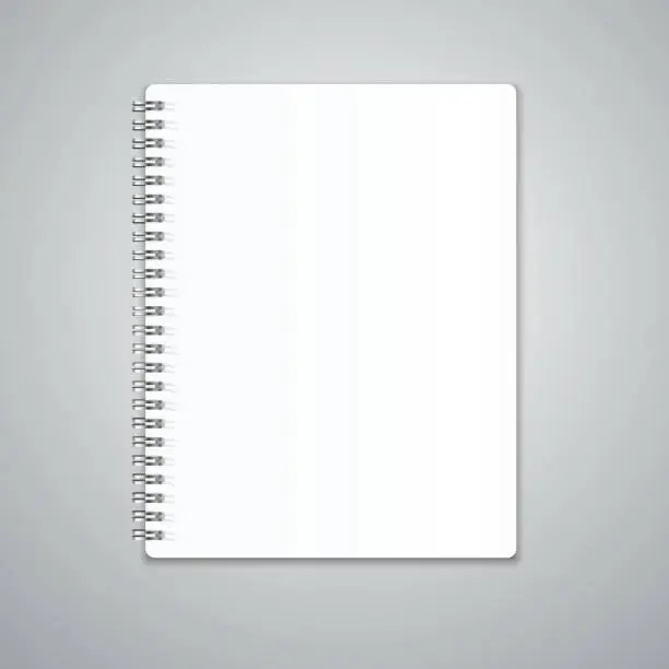 Vector illustration of Realistic Note Template Blank. Vector