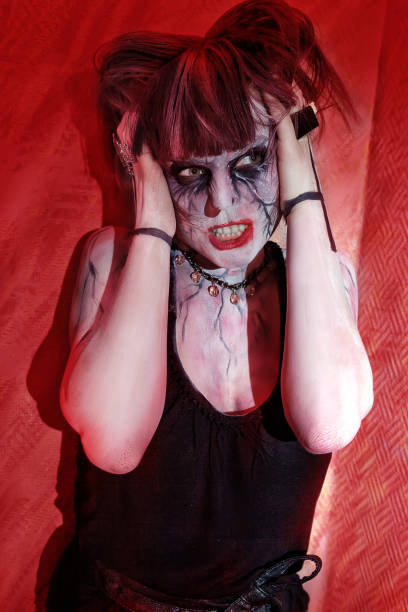 istock girl with makeup zombie horror shows 639332256