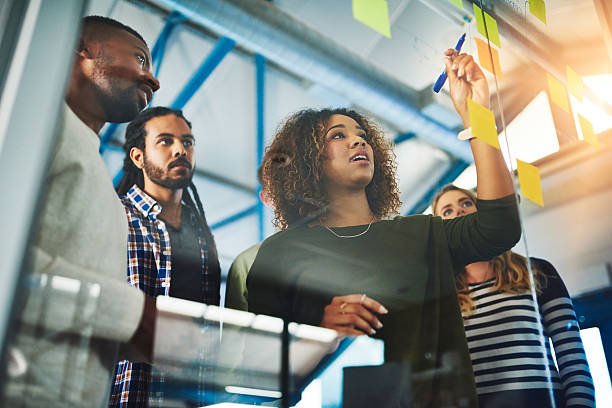 istock Sharing experience and expertise for an excellent brainstorming session 639339856