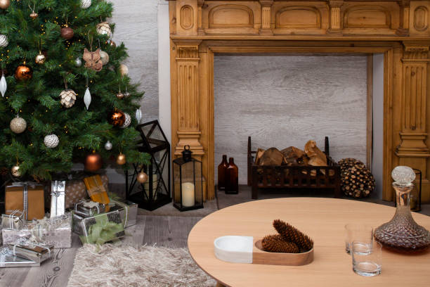 istock Christmas living room interior 639341678