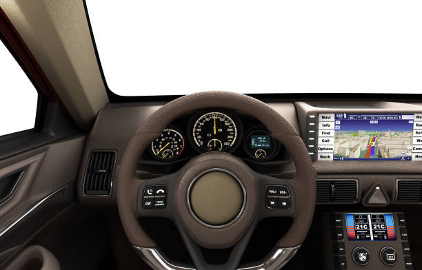 istock Navigation device in the car 639343666