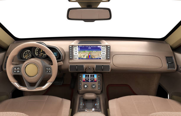 istock Navigation device in the car 639343860