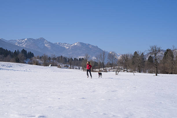 istock Woman jogging with her dog 639344744