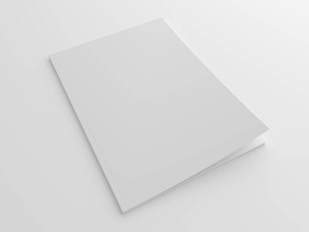 istock Blank soft style magazine or brochure 3D illustration mock up. 639346602
