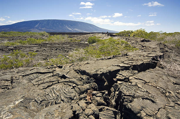 Volcanic landscape Galapagos Islands