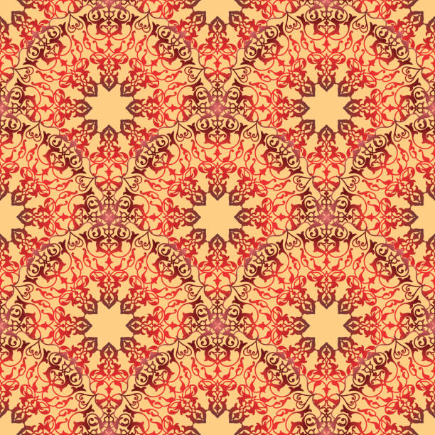 istock Arabic ornament Flourish pattern. Abstract floral geometric seamless orient background 639356362