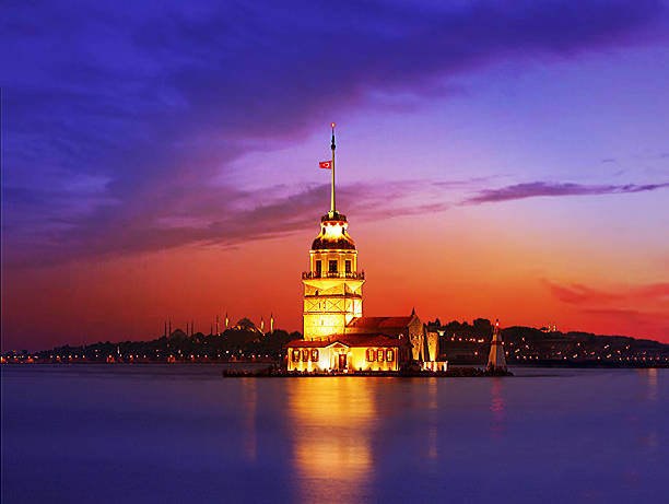 istanbul Bosphorus Girl Toweristanbul Bosphorus bogaz stock pictures, royalty-free photos & images
