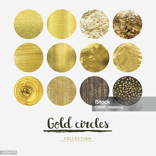 Gold Circles Stock Illustration - Download Image Now - Gold - Metal, Gold Colored, Circle