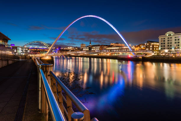 View of the Silver Jubilee Bridge Halton, UK.
