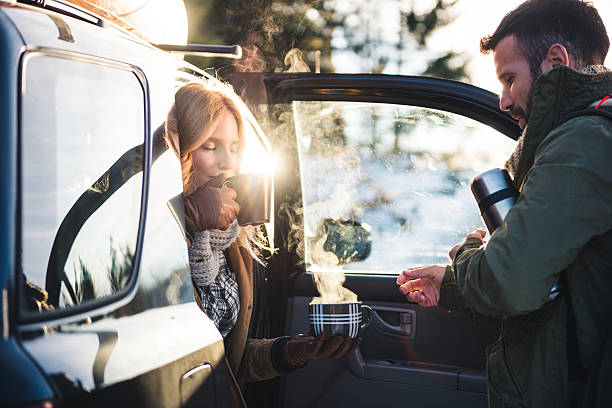 istock Enjoying roadtrip and coffee break 639366922