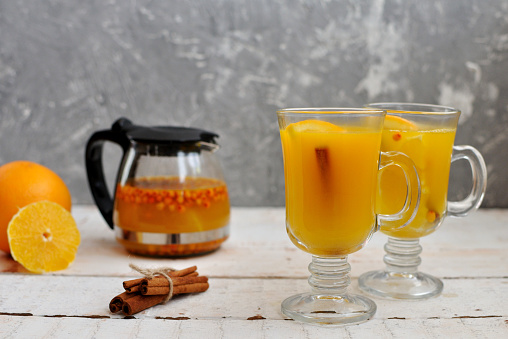 tea with sea-buckthorn and orange