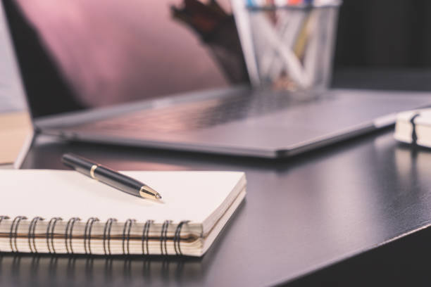 istock work desk ,color pencil ,Notebook peper, 639369046