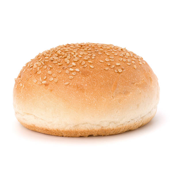 istock Round sandwich bun with sesame seeds 639369514