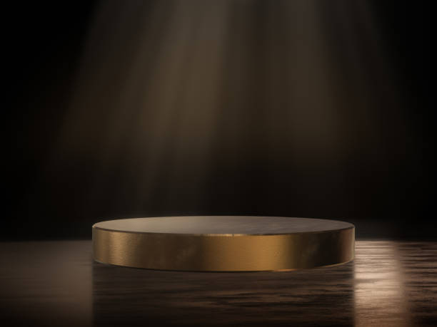 istock Pedestal for display,Platform for design,Blank product stand. 639370358