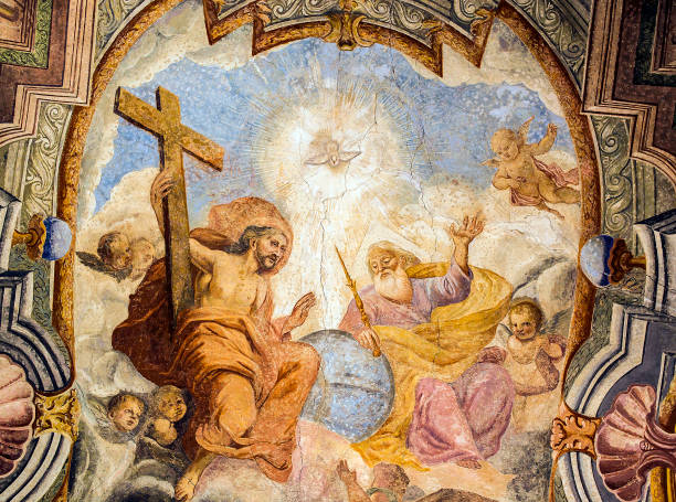 istock fresco in a small church 639372876