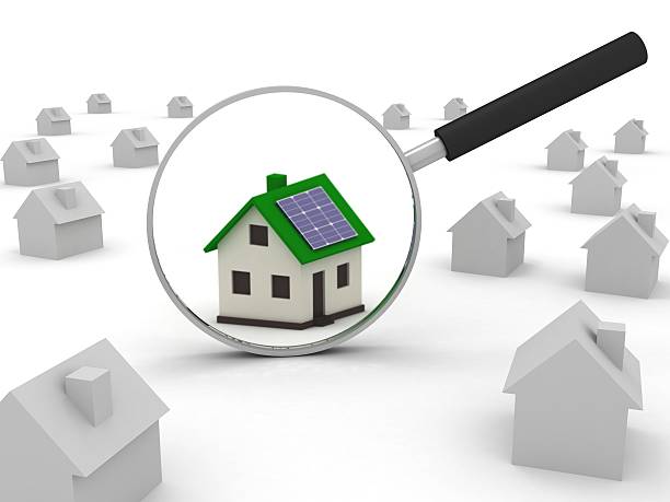 istock Smart house solar energy technology comparison search concept 639375912
